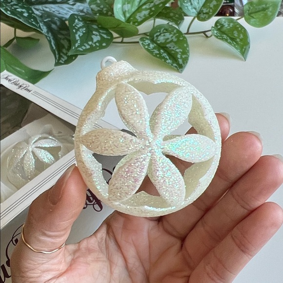 Vintage Jewel Brite by Decor Glittery Christmas Ornaments in Box Set of 4 - Picture 7 of 8